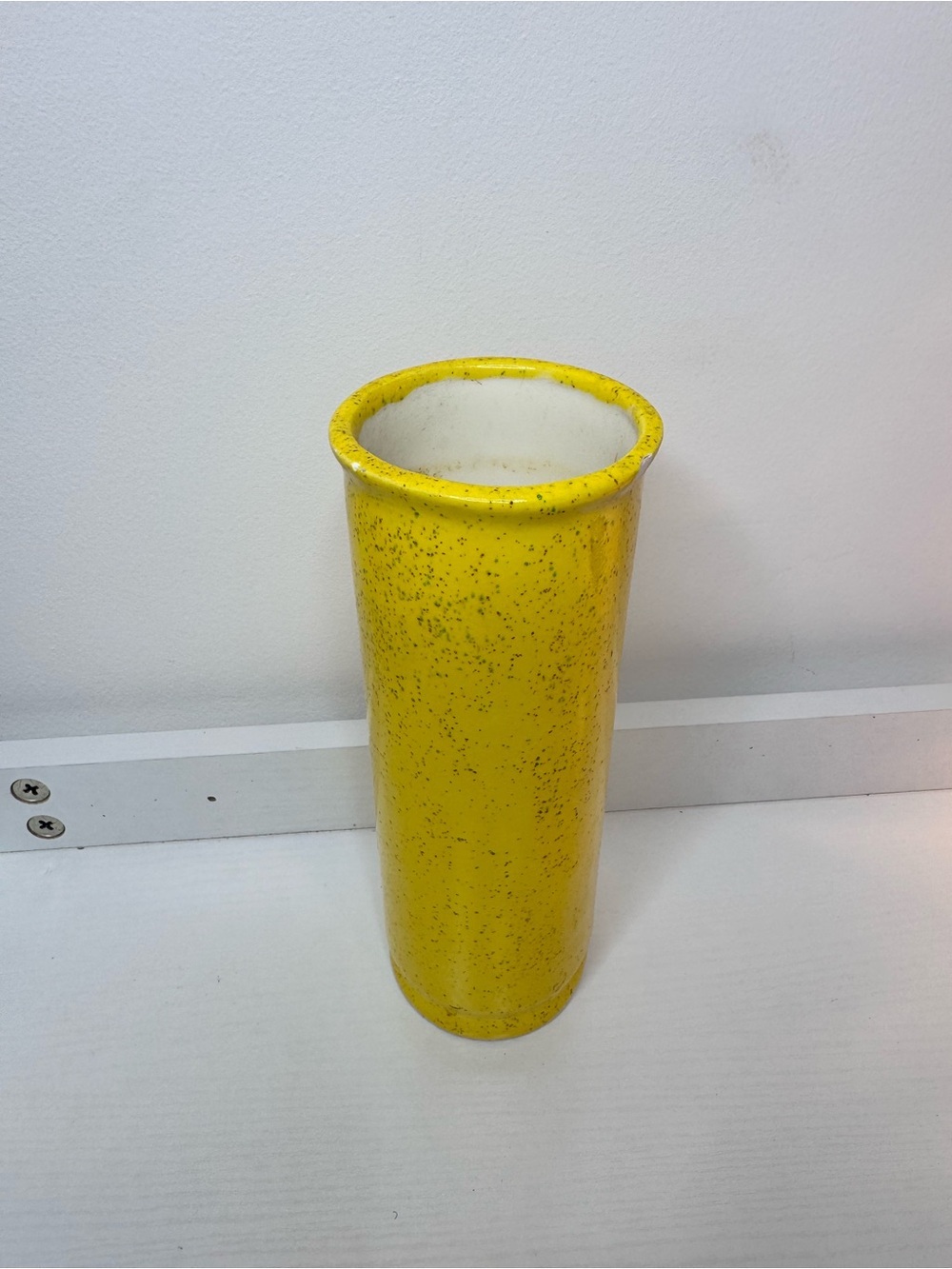 Yellow Speckled Ceramic Bud Vase - Home Accents - Picture 2 of 4